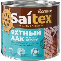 Лак яхтный "Saitex" ГЛЯНЦЕВЫЙ фас.0.9 л алкидно-уретановый  САЙТЕКС