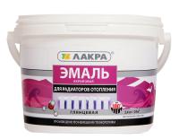 Эмаль акрил. д/радиаторов бел.глянц. 2,4кг Лакра