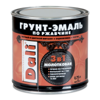 Грунт-эмаль ДАЛИ / DALI 3в1 молотковая Коричневая, 0,75л / 28229
