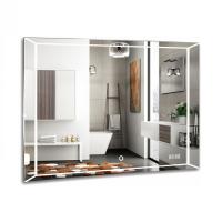 Зеркало AZARIO Волл (VOLL) 800*600- 4 сенсор выкл+часы ФР-00001399 РАСПРОДАЖА