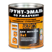 Грунт-эмаль ДАЛИ / DALI 3в1 ГЛЯНЦЕВАЯ Зеленый мох RAL 6005, 2л / 45809 