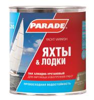 Лак ПАРАД яхтный  L20 матовый  0,75л