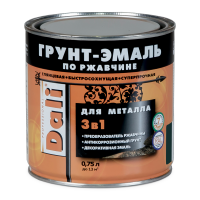 Грунт-эмаль ДАЛИ / DALI 3в1 ГЛЯНЦЕВАЯ Коричневая RAL 8017, 0,75л / 19302