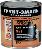 Грунт-эмаль ДАЛИ / DALI 3в1 молотковая Черная, 2л / 29338