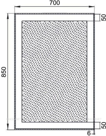 Зеркало Алассио 7085 с LED подсветкой, 700х850x32 мм, инфракр выкл( 196633) РАСПРОДАЖА